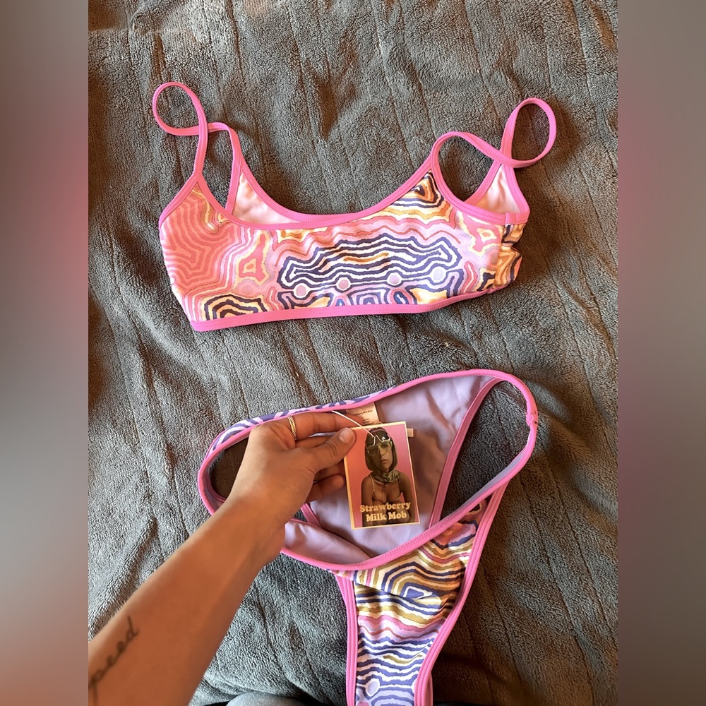Strawberry milk mob bikini (never worn)